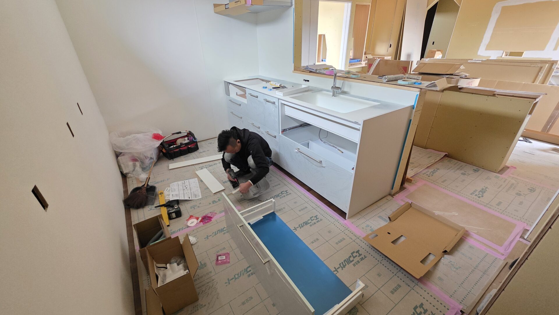 キッチン施工